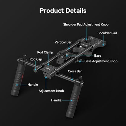 SMALLRIG Universal Basic Camera Shoulder Mount Kit for DSLR, Mirrorless, and Small Camera Shoulder Rig - 2896 - style: Basic