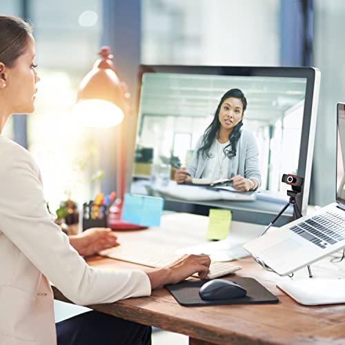 Mini Tripod for Webcam and Phone, 12.4 inch Metal Extendable Webcam Stand with Phone Holder, Small Tripod for Desk - color: 6-12.4 inch Black