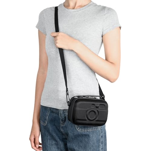 KIWIFOTOS EVA Camera Case for Fuji X100VI Lumix L10 ZV-E10II | Compact Camera Bag for A6700 Leica Sofort 2 PowerShot V1 V10 G7X Mark II - color: EVA Camera Case Black