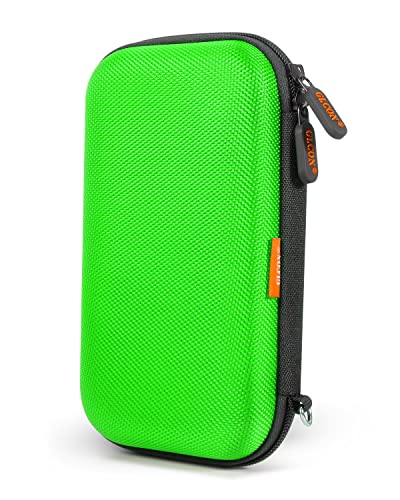 Power Bank Storage Case Hard EVA Protective Travel Case – Small Electronic Carrying Pouch for Hard Drive, Cell Phone, Charging Cable, External Battery, Earbuds (Light Green) - color: Light Green