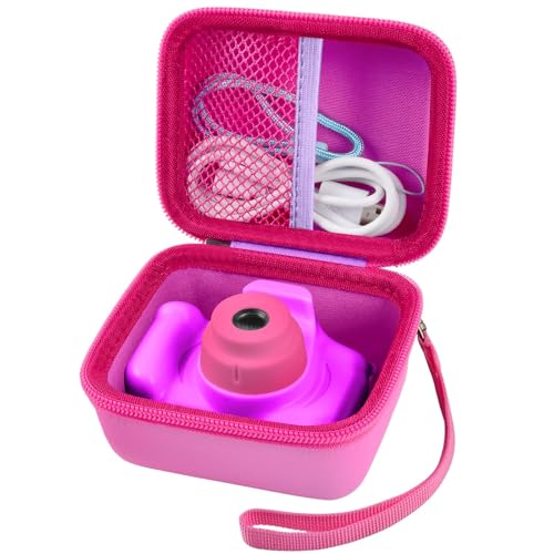 ANKHOH Camera Case for Seckton/for Desuccus/for PROGRACE/for Rindol/for GKTZ/for Dylanto/for GPOSY/for OZMI Kids Digital Camera, Kid Camcorder Storage Box Cable Accessory-Bag Only,Purple - color: Purple