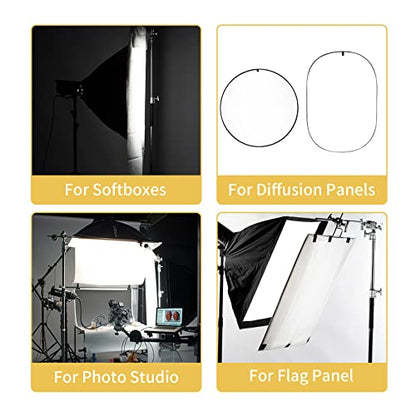 Meking Diffusion Fabric Light Silk White Seamless Nylon 4.3 x 1.8 Yard /4 x 1.7M Foldable Diffusion Sheet for Light Tent, Strobe Light, Lighting Light Modifier and Other Photographic Equipment - size: 4 Yard x 67 Inch