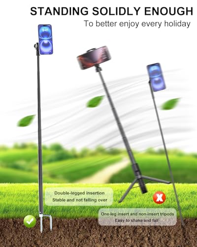 Golf Monopod Selfie Stick with Magnetic Phone Holder Mount - 57" Metal Pole Golf Phone Holder for Record Swing, Putting, Golf Training Aid, Tripod for iPhone 16 15 Compatible with Magsafe