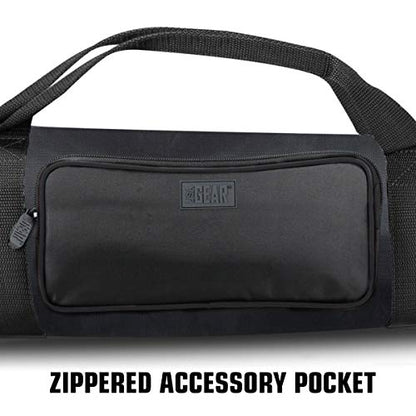 USA Gear Padded Tripod Case Bag - Holds Tripods from 21 to 35 inches - Adjustable Size Extension, Storage Pocket and Shoulder Strap for Professional Camera Accessories and Photo Carrying Needs