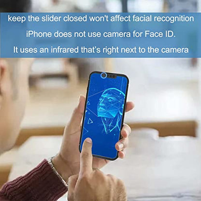 Privacy Cover Compatible for iPhone 14 /iPhone 14 Plus Front Camera Cover,Protect Privacy and Security But Not Affect Facial Recognition（2Pack）