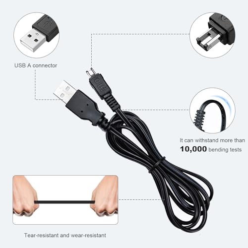 Replacement CA-110 USB Power Cable Charging Cord Adapter Compatible with Canon VIXIA HF R800 R700 R500 R600 R20 R26 R30 R32 R40 R42 R50 R52 R60 R62 R200 R300 R400 M50 M52 M500 Cameras and More