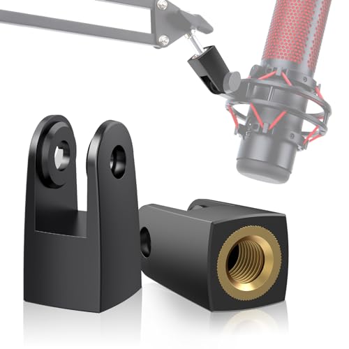 2 Pack HyperX Quadcast Stand Adapter for HyperX Microphone, Replacement Quadcast Adapter for HyperX Quadcast Boom Arm by YOUSHARES - color: 2 Adapter