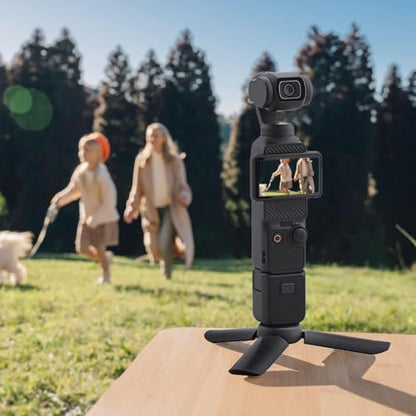 Mini Tripod for DJI Osmo Pocket 3 & 2, Foldable Stand with 1/4″-20 Screw Mount, Portable, Compact Desktop Stand Compatible with Osmo Pocket, DJI Osmo Action 5/4, and Insta360 Ace Pro