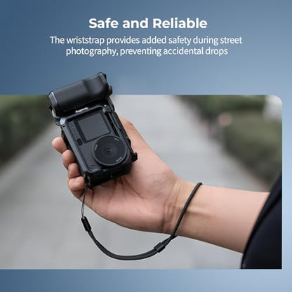 SmallRig Handle for DJI Osmo Action 6, Street Photography Side Grip with Shutter Button & Cold Shoe, Compatible with SmallRig Action 6 Cage 5887/5888, Wrist Strap Included for Street Photography-6259 - style: Grip