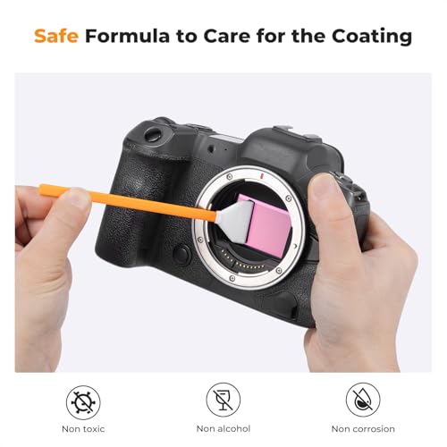 K&F CONCEPT 20ML*2 Spray and Sensor Cleaner Kit, Lens Cleaner | Efficient Cleaning,Safe Formula Cleaner,Easy to Carry and Store,for All Sensors and Critical Optics,Cameras,Laptops,MW01