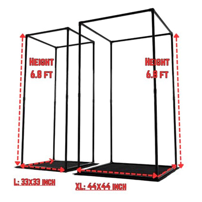 Portable Vocal Booth, Home Recording Studio, Echo-Free Sound Isolation Booth for Voice-Over, Singing (ZIGZAG-BLK, L) - size: L