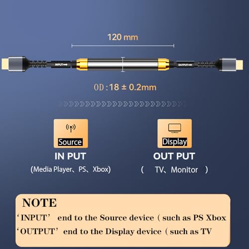 Soonsoonic 4K HDMI Cable 75 Ft with Built-in Signal Booster | HDMI 2.0 High Speed Unidirectional Cables 4K@60Hz 2K 1080P 3D ARC Ethernet Cord | for UHD TV Monitor Laptop Xbox PS4 (22.8m) - size: 75FT