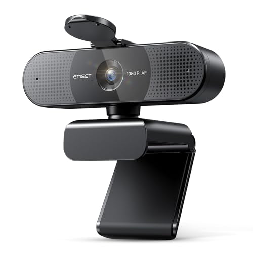 EMEET 2024 Upgraded C960 Webcam for PC, Autofocus, 1080P HD, 73° View Angle, Computer Camera w/Privacy Cover and Microphone, Plug and Play USB Webcam for Video Calling/Zoom/Teams/Google Meet - style: 1080P AF