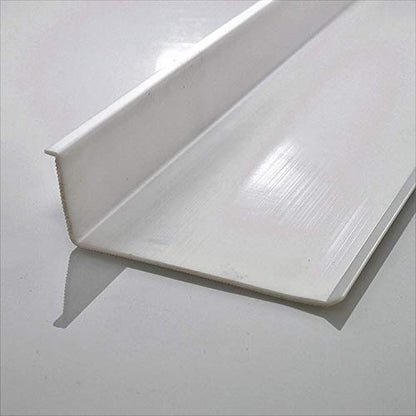 Beam Lighting Under Cabinet Light Cover Replacement | White Ribbed Acrylic Diffuser (L-Shaped, 12") - size: 12 Inch, style: L-Shaped