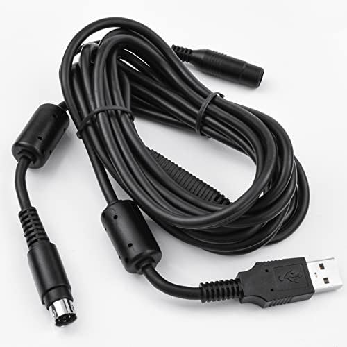 Replacement USB Webcam Power Cable Data Cord Compatible with Logitech CC2900e CC3500e 2900ep 3000e/ PTZ Pro Webcam Power Cable Data Cable, 10FT