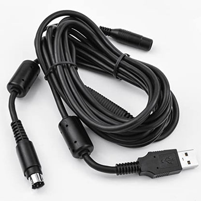 Replacement USB Webcam Power Cable Data Cord Compatible with Logitech CC2900e CC3500e 2900ep 3000e/ PTZ Pro Webcam Power Cable Data Cable, 10FT