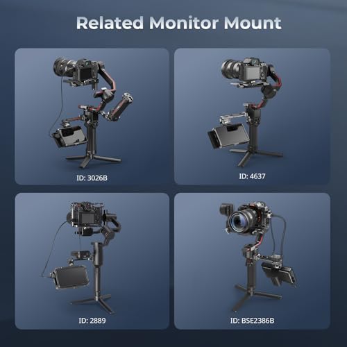 SmallRig Camera Monitor Mount w/Quick Release NATO Clamp, Cold Shoe Mount | Anti-Twist Design for DJI RS 4 Mini/RS 2 / RSC 2 / RS 3 / RS 3 Pro/RS 3 Mini - style: Classic