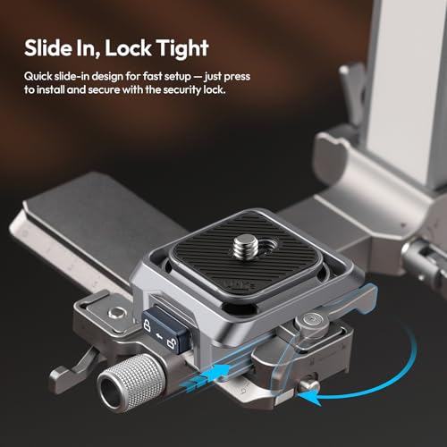 ULANZI UKA Stabilizer Quick Release Kit with QR Plate,Compatible with RS 2, RS 3, RS 3 Pro, RS 4, RS 4 Pro, and RS 4 Mini