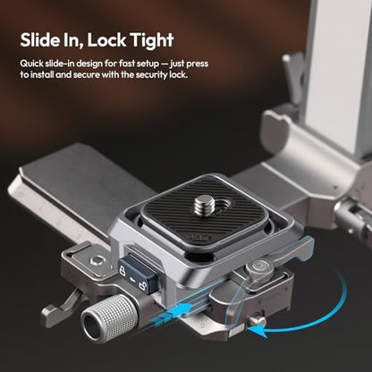ULANZI UKA Stabilizer Quick Release Kit with QR Plate,Compatible with RS 2, RS 3, RS 3 Pro, RS 4, RS 4 Pro, and RS 4 Mini