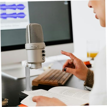 Levemolo 5/8in to 3/8in Microphone Stand Extension Tube Kit Adapter for Desk Arm Stands Live Streaming Recording Accessories