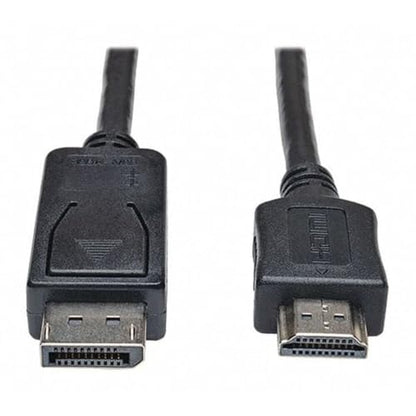 TRIPP LITE DisplayPort to HDMI Audio Video Cable Adapter, DP to HDMI, Male-to-Male, 1080P, HDCP Compatible, 6-Feet / 1.8 Meters, 3-Year Warranty (P582-006) - size: 6 ft., style: DisplayPort