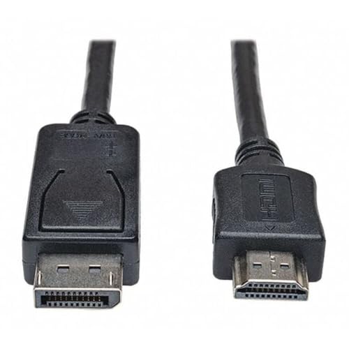 TRIPP LITE DisplayPort to HDMI Audio Video Cable Adapter, DP to HDMI, Male-to-Male, 1080P, HDCP Compatible, 6-Feet / 1.8 Meters, 3-Year Warranty (P582-006) - size: 6 ft., style: DisplayPort