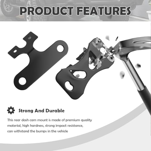 4 Sets Car Backup Camera Mount Kit with Screws,90° Adjustable Rear Camera Mount for 13mm Screw Mounting Holes,2 Types Rear Dash Cam Mounts Fit for Reverse Cameras/Rearview Cameras