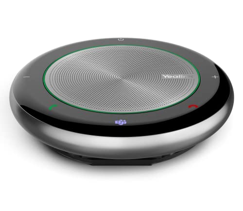 Yealink Bluetooth Speakerphone Conference Microphone Teams Certified CP700 USB Full Duplex Noise Reduction Algorithm Home Office 360° Voice Pickup (Package Without dongle) - color: CP700, size: Teams Certified