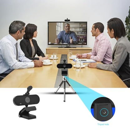 Yoidesu 2K Webcam for PC, PDAF Auto Focus Camera with Microphone, Plug and Play USB Webcam with Privacy Cover for Meeting, Calling, Streaming, Zoom, Skype Etc.