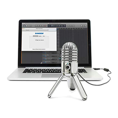 Samson Meteor Mic USB Condenser Podcasting Podcast Recording Desktop Microphone