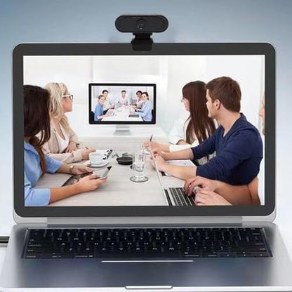 1080P HD Webcam with Noise Reduction Microphone, USB Web Camera for Laptop PC TV, Full HD 30FPS Plug and Play Webcam with Omnidirectional Mic for Zoom Skype YouTube