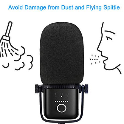 Wave 3 Pop Filter - Professional Mic Windscreen Foam Cover Compatible with Elgato Wave USB Condenser Microphone to Reduce Pops and Hisses by SUNMON