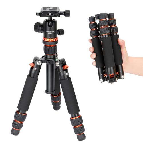 Koolehaoda Mini Tabletop Tripod with 360° Ball Head, Aluminum Portable | Compact Lightweight Desktop Camera Tripod Stand with Quick Release Plate, Adjustable Height for DSLR Video Camcorder Phone