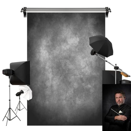 Kate 6.5x6.5ft/2x2m Gray Texture Backdrop Gray Purple Abstract Portrait Headshot Backgrounds for Photoshoot, Photo Video Studio Prop - color: Grey, size: 6.5x6.5ft