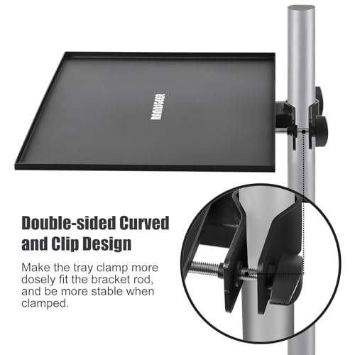 Steel Tray for Microphone Stand, 12.8 X 9.8 Inch