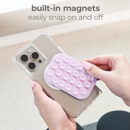 Case-Mate Stick it! Magnetic Suction Mount - Snap-on iPhone Holder - Detachable for MagSafe - Hands-Free Content Creator Essentials for iPhone 17 Pro Max/16 Pro Max/15/14/13/12/Pixel 10- Stardust - color: Stardust