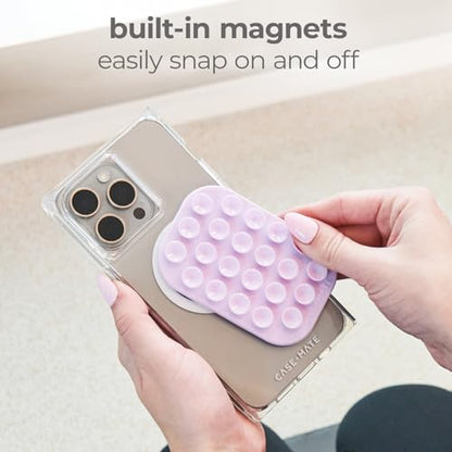Case-Mate Stick it! Magnetic Suction Mount - Snap-on iPhone Holder - Detachable for MagSafe - Hands-Free Content Creator Essentials for iPhone 17 Pro Max/16 Pro Max/15/14/13/12/Pixel 10- Stardust - color: Stardust