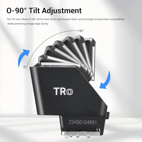 Godox TR-O TTL Hot Shoe Extender Riser for Olympus, 0-90° Tilt Bracket Compatible with Godox iT30Pro iT20 iT22 IM20 IM22 IM30, Bounce Flash Adapter for Mini Speedlite Under 300g - size: Godox TR-O