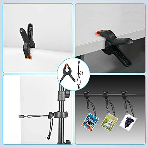 Yesker Backdrop Clamps and Background Clips 6 Pack, 4.4 inch Heavy Duty Clips Holder for Photography Studio Video Backdrop Support Stand - size: 12PCS