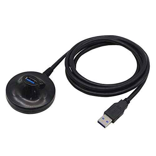 4.7 Feet USB 3.0 Extension Cable with Pedestal Male to Female Data Transfer Cord 5Gbps，for USB Flash Drive, Keyboard, Mouse