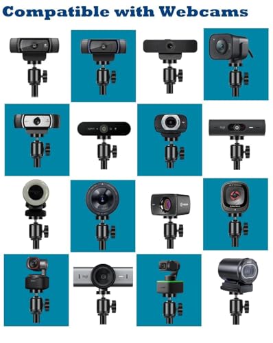 Heavy-Duty Webcam Stand, 18-inch Tabletop Webcam Tripod Holder Compatible with OBSBOT Tiny 3 / Tiny 3 Lite/Tiny 2/ Tiny SE/Meet 2 / Meet SE/Meet/Tail Air/Tail 2 Webcams