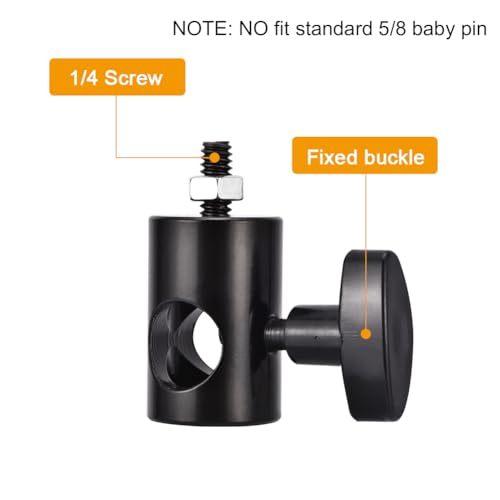 UTEBIT 2PCS Rapid Adapter Convert with 1/4" Screw Thread, Black | Photography Light Stand Adapter, Multi Functional Metal Camera Bracket Mount Adaptor, Photo Studio, Photography Accessory - size: 2 PACK-Rapid Adapter Convert