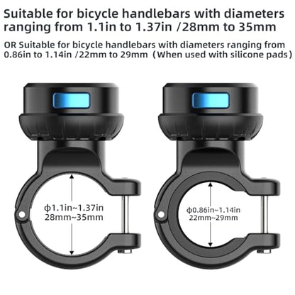 Magnetic Bike Bicycle Handlebar Mount, 360 Degree Rotation Motorcycle Handlebar Clamp Mount Compatible with GoPro Hero 13 12 11 10 Session DJI Action 6/5 Pro/4 and More Cameras