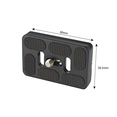 60mm Quick Release Plate Fits Arca-Swiss Standard for Camera Tripod Ballhead (Pack of 2)