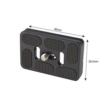60mm Quick Release Plate Fits Arca-Swiss Standard for Camera Tripod Ballhead (Pack of 2)