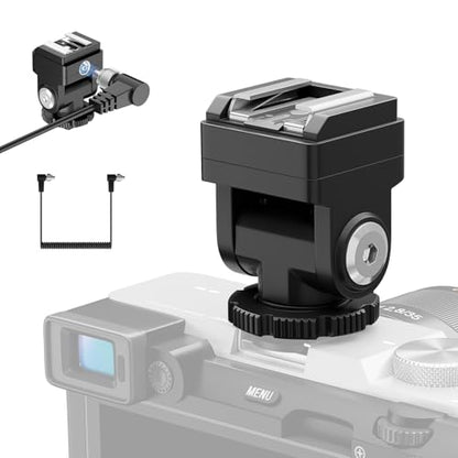 Hot Shoe Riser Adapter for Godox IM30 IM20 IM22 Mini Flash, Raises Flash Height to Reduce Lens Shadow with Zoom or Wide-Angle Lenses, Compatible with Zeniko ZF04 ZF08 Flash