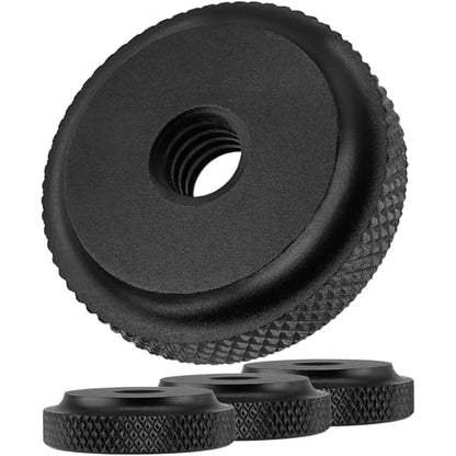 Camera Hot Shoe Mount Screw Adapter 1/4" to 1/4", BENACES 4-Pack Aluminum Alloy 1/4 Inch Nut Female Dual Thread Converter Connector for Heads, Tripods