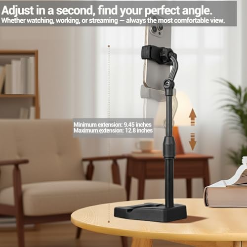 Dual Phone Holder Mount Suitable for iphone 17, 360 Degree Rotating Tablet and Phone Holder Mount, Foldable Phone Stand, Office Desk Accessories for iPhone 17 16 15 14 Pro Max Air, Galaxy S25