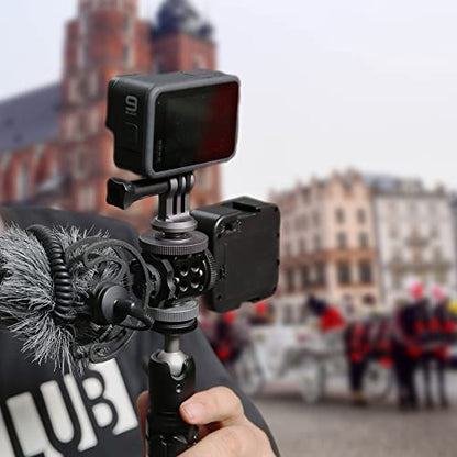 NICEYRIG Hot Shoe Mount Adapter for GoPro Hero 10/9/8/7/6/5, DJI Osmo Action, AKASO Brave 8/7/6 Applicable for Tripod Selfie Stick Monopod and DSLR Camera - 434 - color: Universal