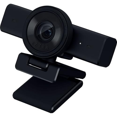 Razer Kiyo V2 X Streaming Webcam: 1440p 60 FPS - Auto Focus - Built-in Microphone - Wide Angle Lense - Integrated Privacy Shutter - Works with OBS, Xsplit, Streamlabs, Discord, Zoom, Teams - Black - color: Black